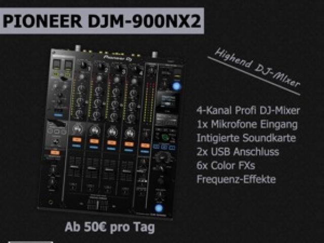 [VERMIETUNG] DJ Mixer Pioneer DJM-900NXS2 Nexus2 - 1